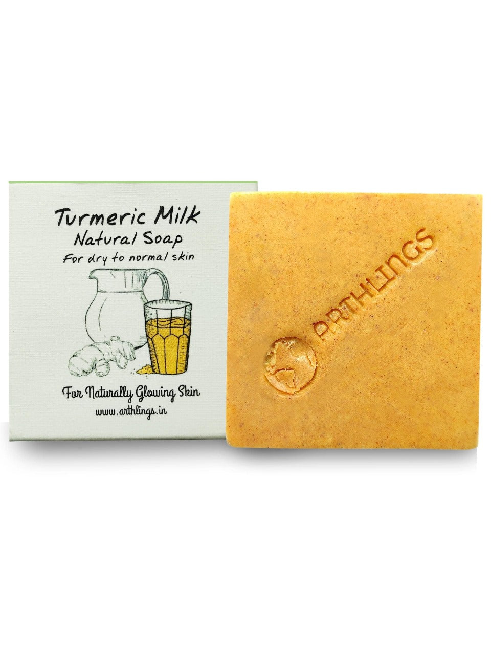 Milk Turmeric Natural Soap 100g