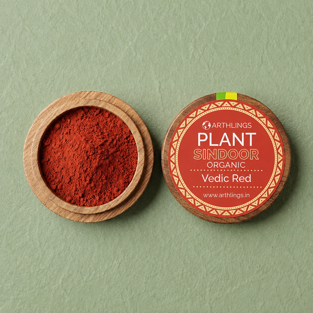 Organic Plant-Based Sindoor/ Kumkum - Vedic Red (100% Natural)