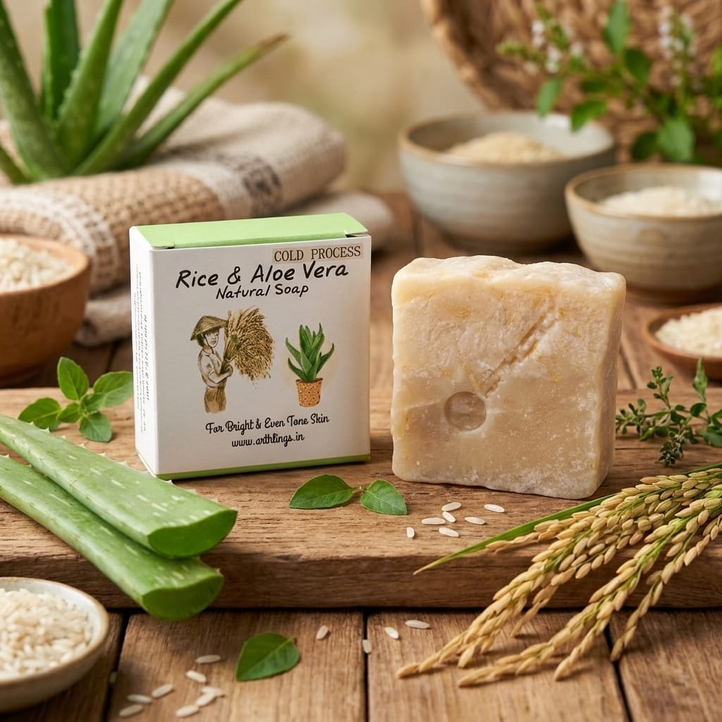 Arthlings Rice & Aloe Vera Cold Process Soap