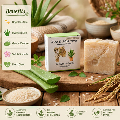 Arthlings Rice & Aloe Vera Cold Process Soap