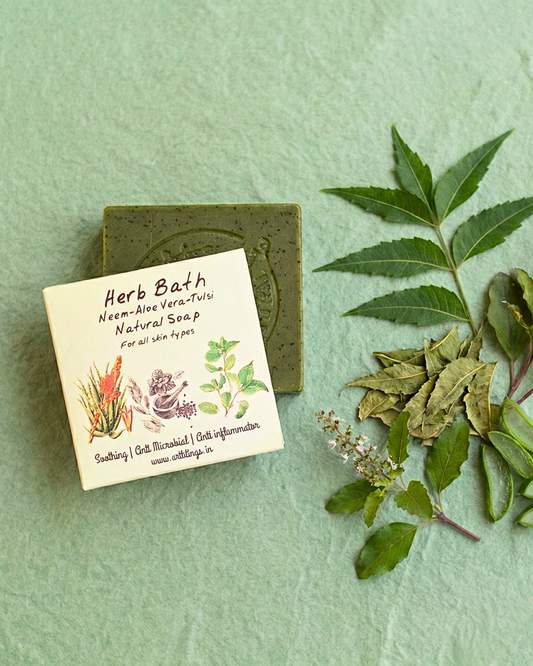HERB BATH Soap - Aloe Vera-Neem-Basil 100g