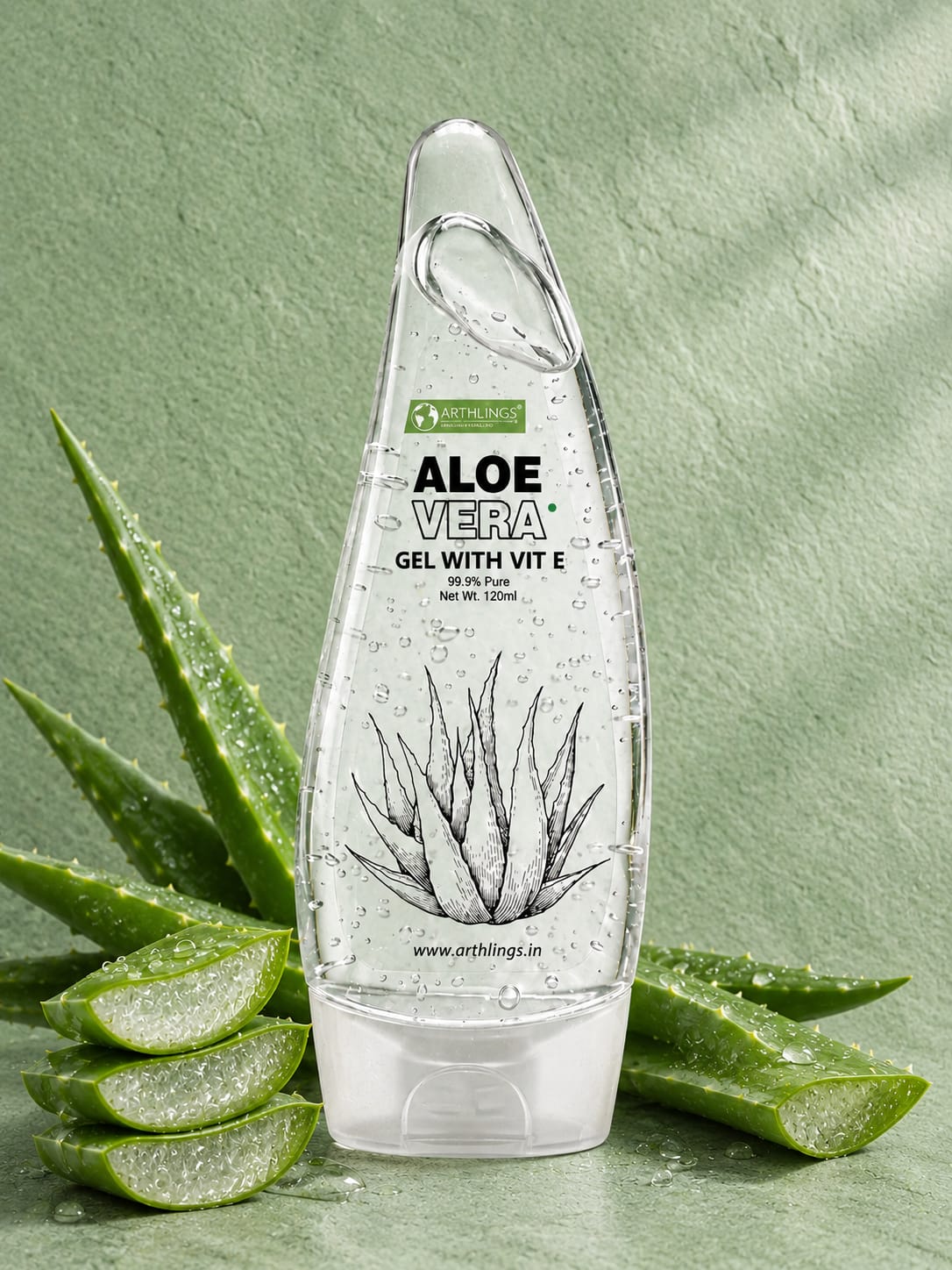 Pure Aloe Vera Gel With Vit E For Face & Body