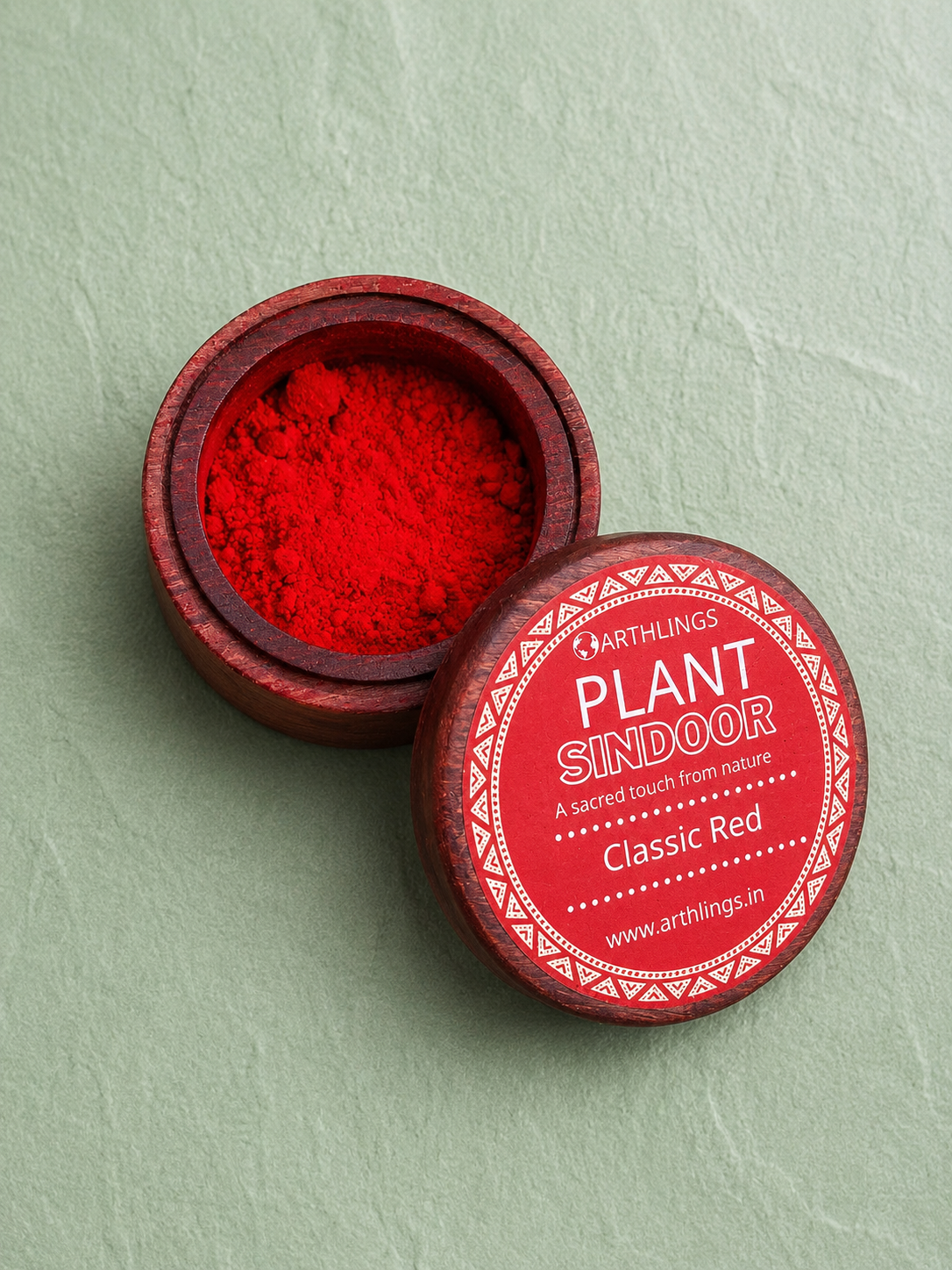 Organic Plant-Based Sindoor/ Kumkum - Classic Red (Safe Color)