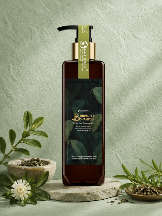 Farm-Fresh Bhringraj Power! Organic Shampoo for Healthy Hair (200ml)